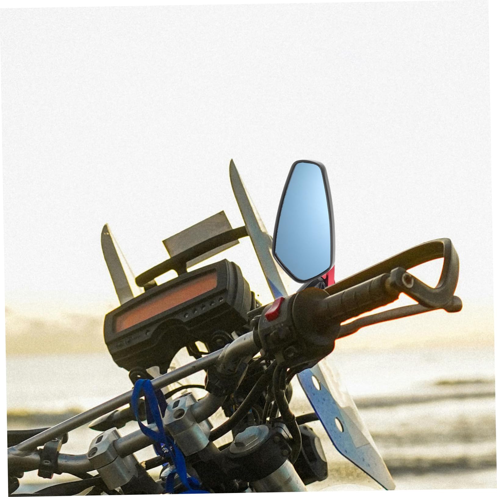 BESTYASH 1 set Specchietti Retrovisori per Scooter con Design Regolabili per Visibilità Ottimale Compatibili con Manubri Colore per Biciclette