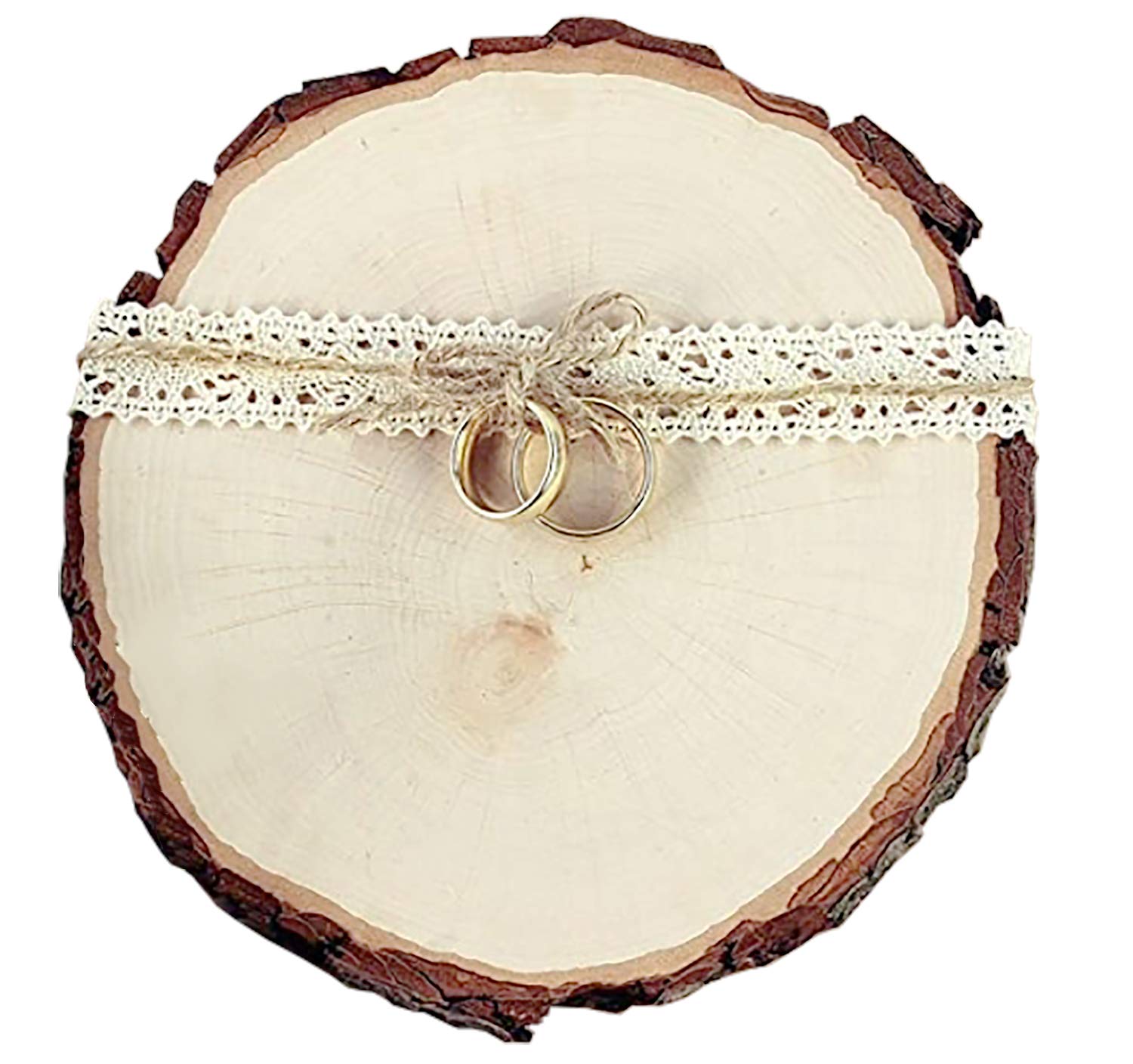 8 x Holzscheibe Baumscheiben-Set, Deko Hochzeit, 24 cm Tisch-Deko Lifestyle