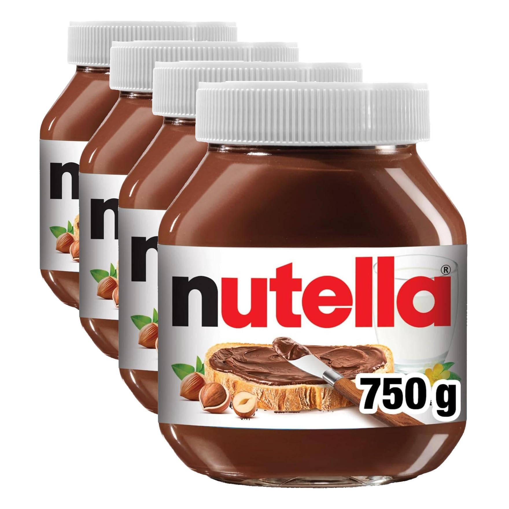 Nutella Kakaolu Fındık Kreması 750 Gr (4 paketi):