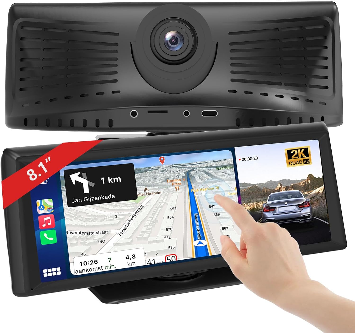 8.1″ Wireless Carplay Screen...