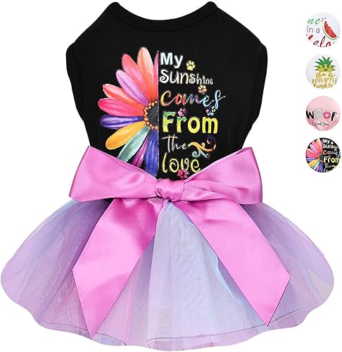 Ropa para perros pequeños y niña, vestido de primavera para mascotas, tutú de princesa para cachorros, lindos vestidos de tul para cachorros, ropa