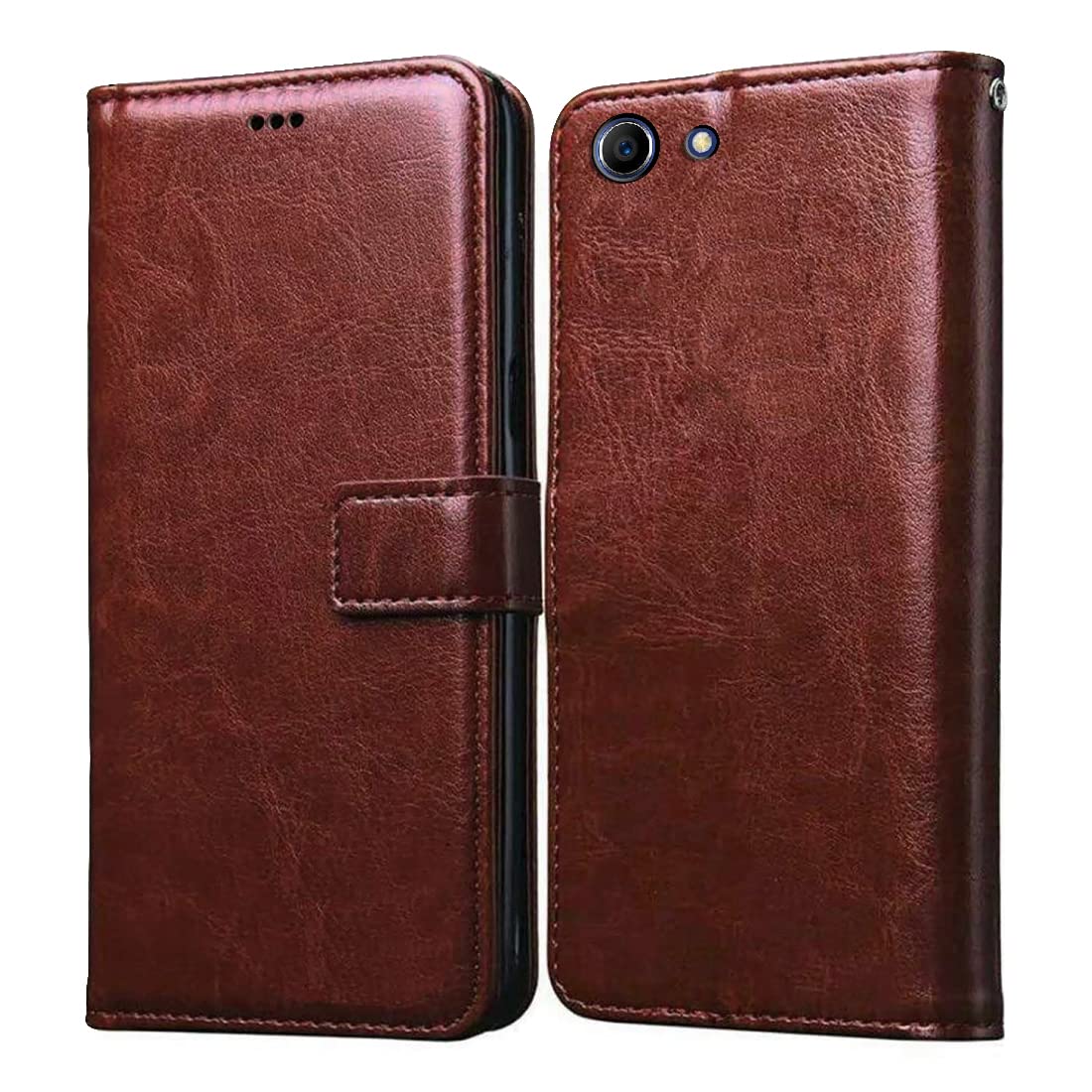 Casotec Flip Cover for Oppo A83 | Premium Leather Finish | Inbuilt Pockets & Stand | Flip Case for Oppo A83 (Brown) (B09PHMYTZM) Amazon Price History, Amazon Price Tracker
