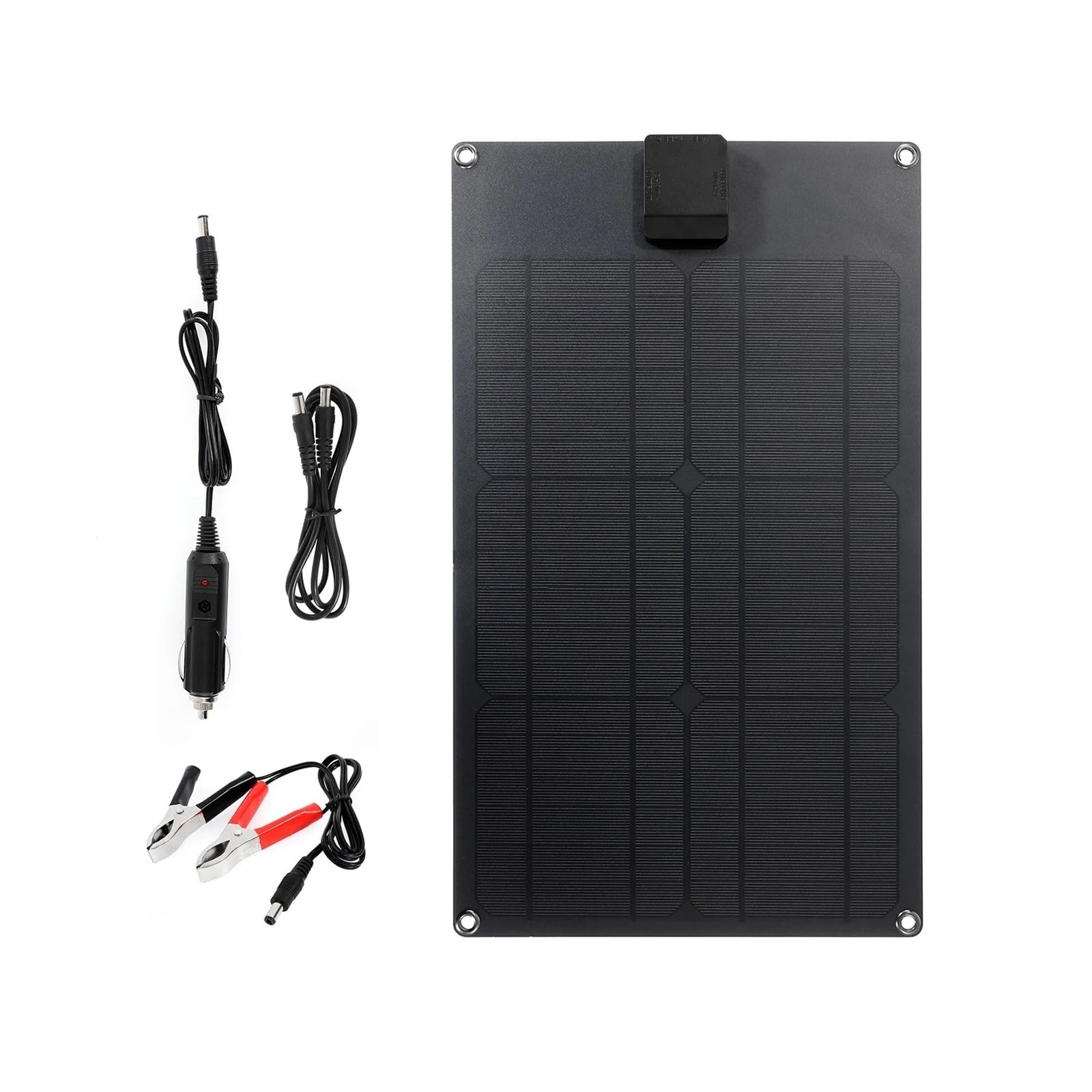 Pannello solare portatile da 25 W 5 V USB e doppia uscita 12 V CC con controller solare for batteria da 12 V Caricabatteria for telefono RV Marine