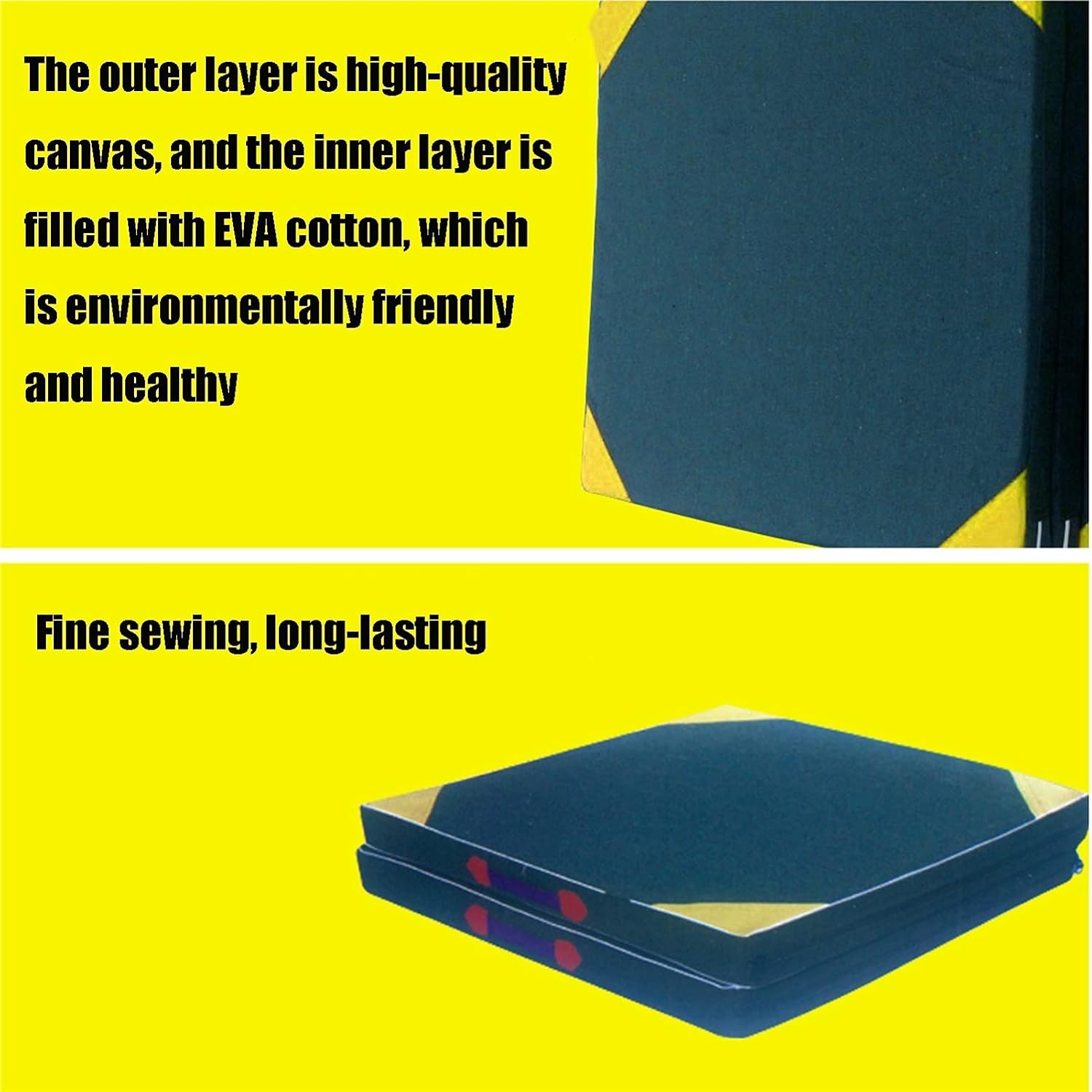 Agility Training Cone Folding Sponge Gymnastics Exercise Mat, Suitable for Yoga, Dancing, Bounce Training Fitness Mat，60x120x5cm