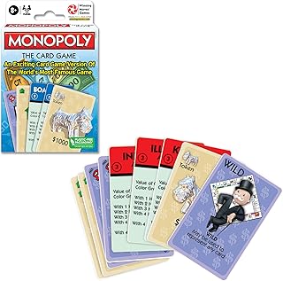 Winning Moves Monopoly The Card Game Games USA, Rummy Style Card Game Version of The World's Most Famous Game for 2 to 4 P...