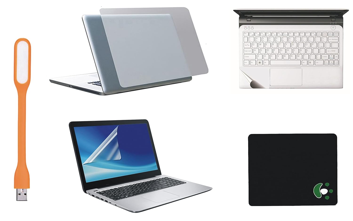 Namo Arts 5in1 15.6Inch Laptop Accessories Combo Kit Transparent Matt