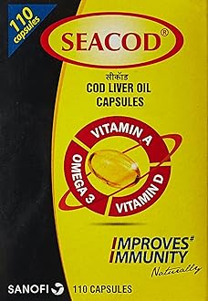 Merck SevenSeas Original Cod Liver Oil Capsules- 500 Pieces - Free EXPEDITE Shipping
