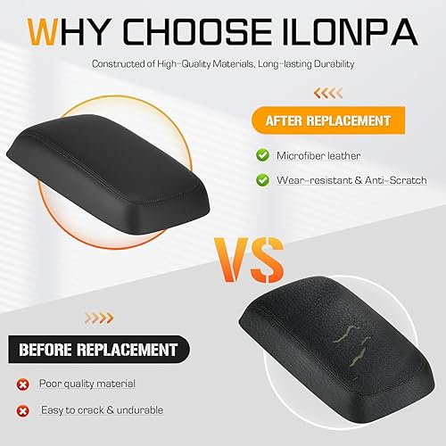 Miniatura 3 de Cubierta negra para tapa de consola central de repuesto para Dodge Charger 2011-2021, Chrysler 300 2015-2021