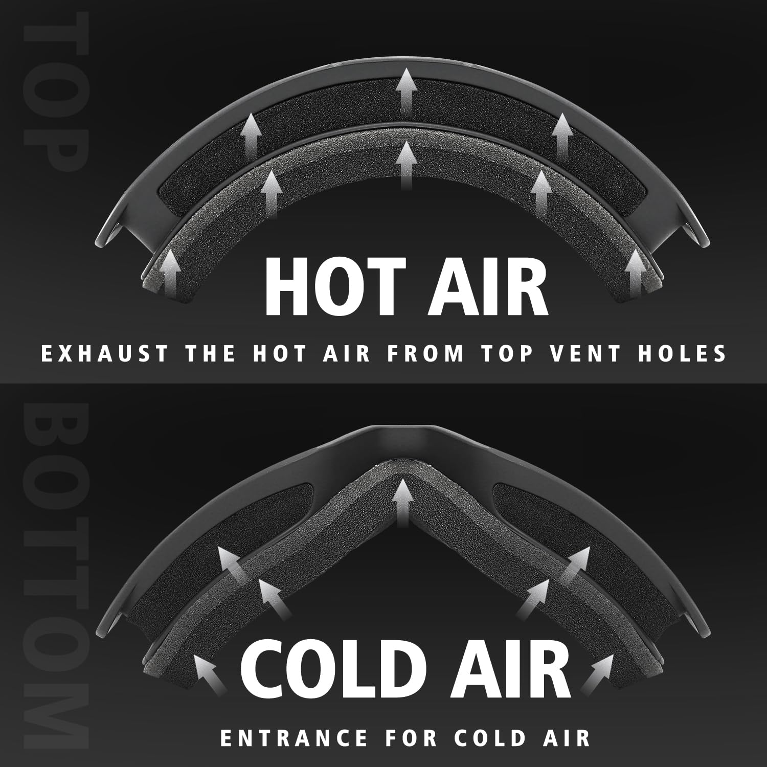 Lunettes de moto tout-terrain pour homme et femme - Protection UV400 MX OTG - Lunettes de course tout-terrain
