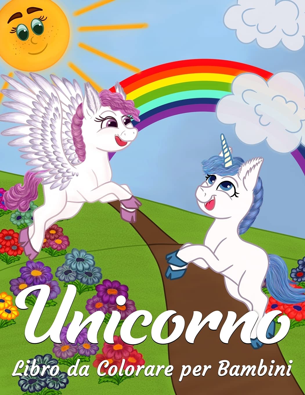 Unicorno Libro da Colorare per Bambini: Album da Colorazione con Animali Carine, Immagine Magici e Fantasia Paesaggi per Ragazzi e Ragazze