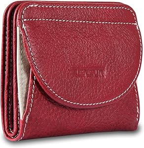 Benthill Geldbörse Klein Echt Leder RFID Damen & Herren Geldbeutel Slim- Wallet Portmonee, RFID-Schutz Kartenfächer Münzfach Reißverschlussfach, Brieftasche