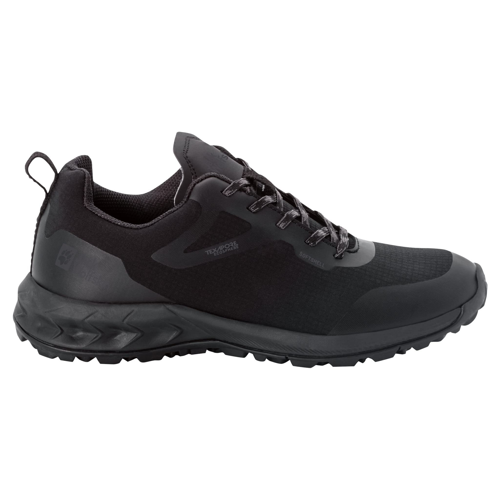 Jack Wolfskin Woodland Shell Texapore Low W, Walking Shoe, Black,