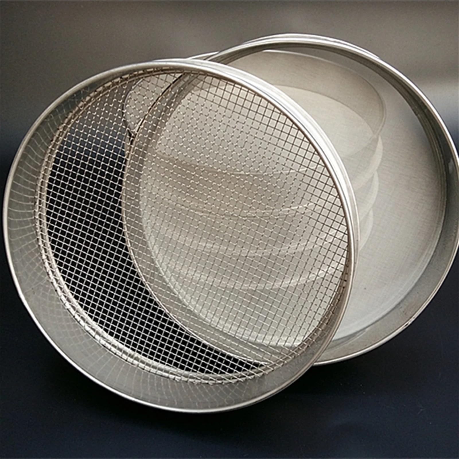 Tamiz de harina de acero inoxidable 304 de alta calidad, 1 colador de malla 120 de 15 cm, tamiz de malla 2-500 para cocinar y cocinar, agitador de filtro de cocina
