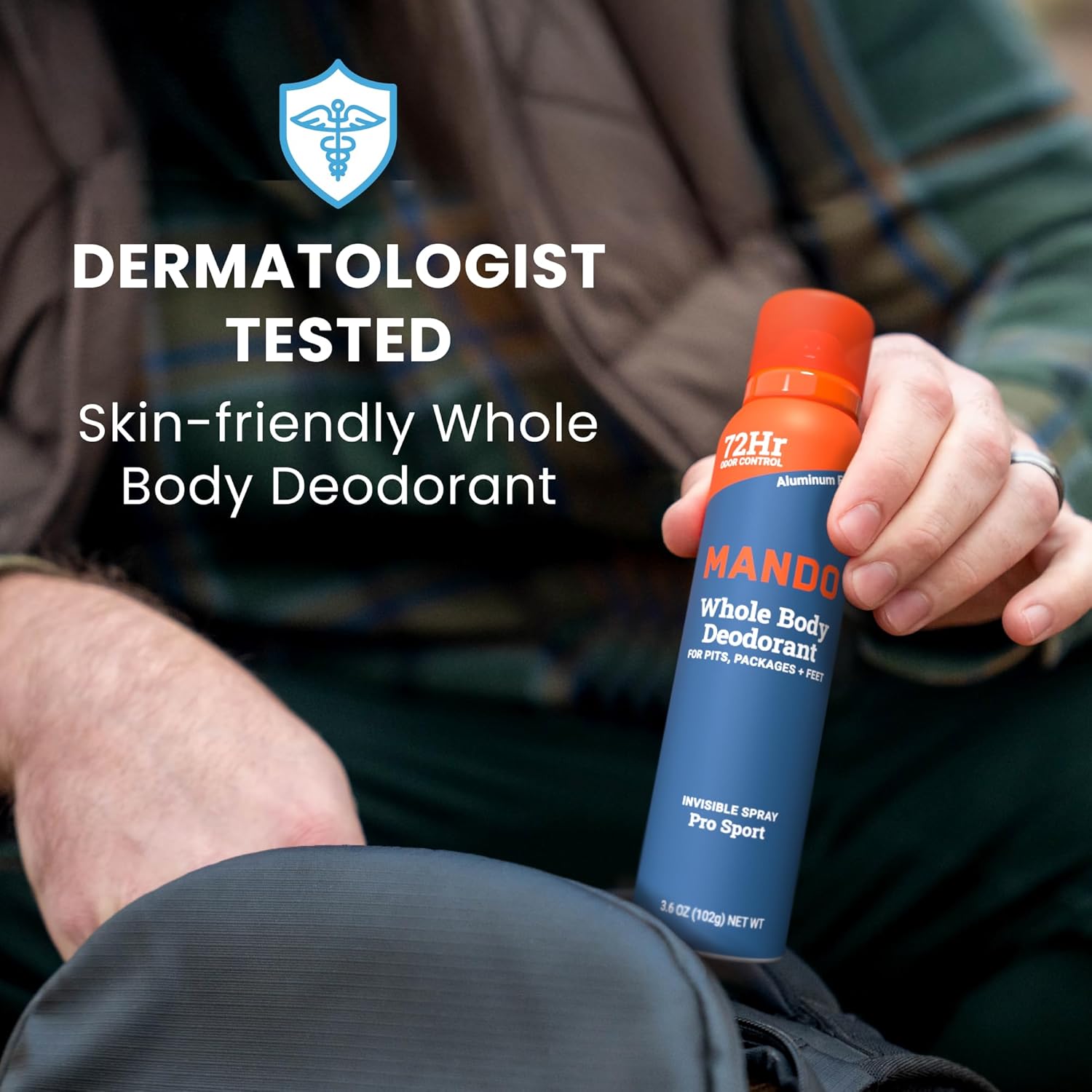 Mando Whole Body Deodorant for Men - Invisible Spray Deodorant (Full Size and Mini) - 72 Hour Odor Control, Aluminum Free, Benzene Free - 3.6 oz and 1.0 oz Cans (Pro Sport Scent) - Image 8