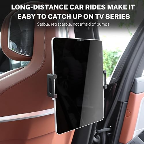 Miniatura 6 de KUNGKIC Soporte para tablet para reposacabezas de coche para BMW X3 X5 X6 I20 G05 G06 G45 G60 G61 G70 Soporte ajustable de coche para asiento