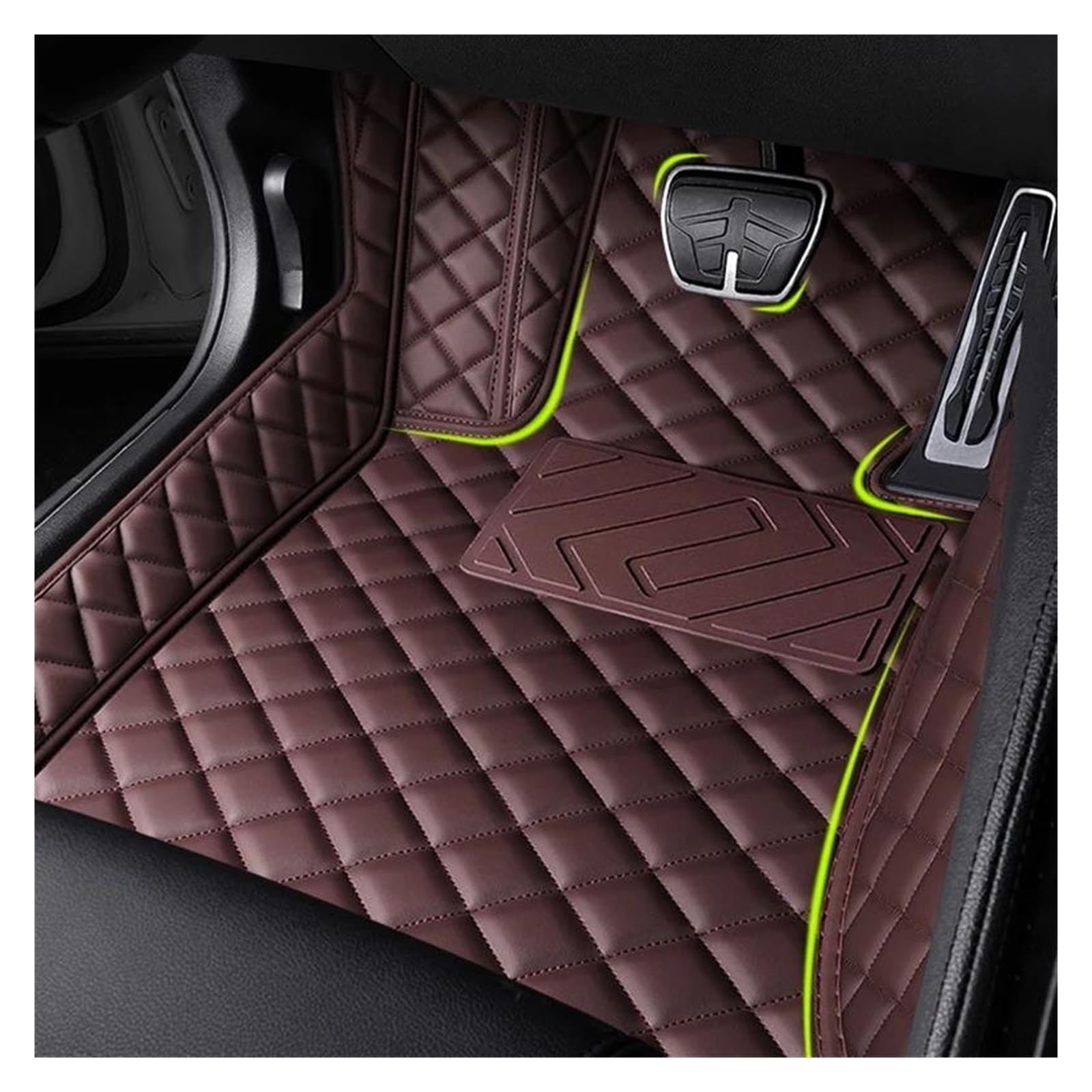 Alfombra Goma Alfombrillas Personalizadas 5D para Jaguar XF 2008 2009 2011 2012 2013 2014 2015(Beige)