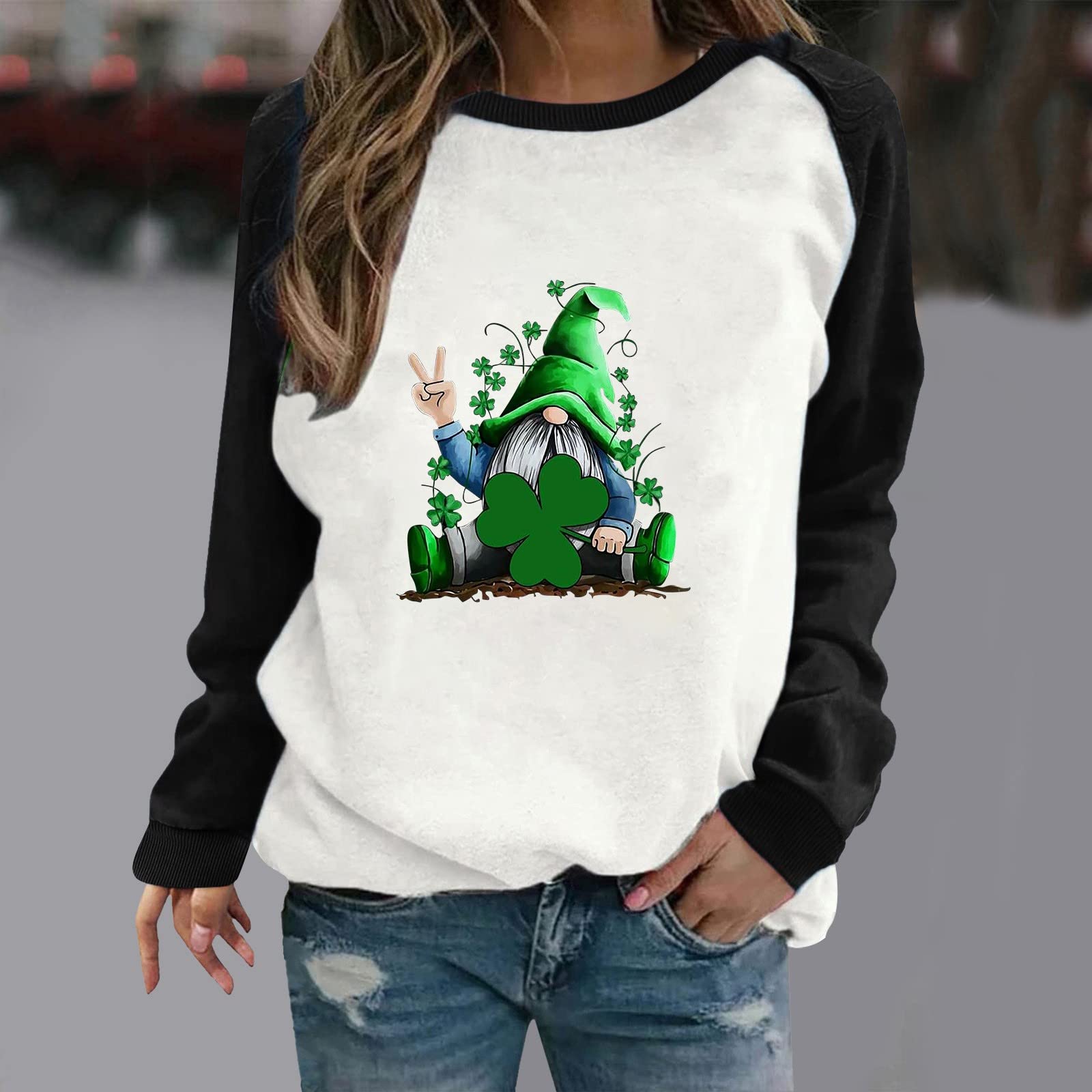Bluza z kapturem Bluza z kapturem i rękawami Damska bluza z kapturem Sweter Damska bluza z kapturem Damska bluza z okrągłym wycięciem z długim rękawem Odzież na co dzień Pulower z