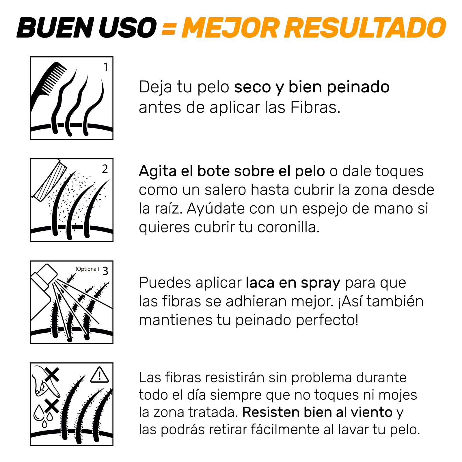 Maxter Microfibras Capilares Castaño Medio 100% Natural para Disimular Calvicie y Alopecia - Fibra Capilar Hombre y Mujer