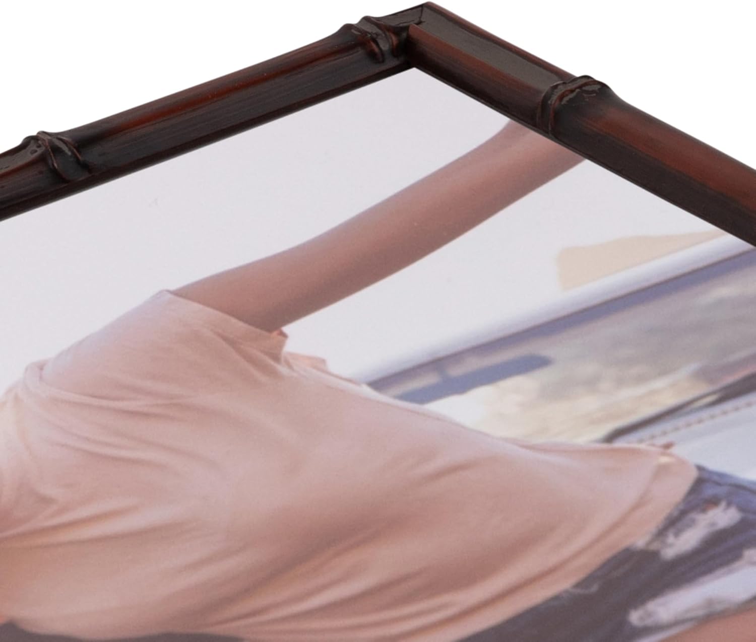 ArtToFrames 11x14 Inch Brown Picture Frame, 1 - Pack, This 0.75 inch Custom Wood Poster Frame is Walnut Bamboo, Comes with Regular Glass (Frame_Pack_1_D8575-11x14)