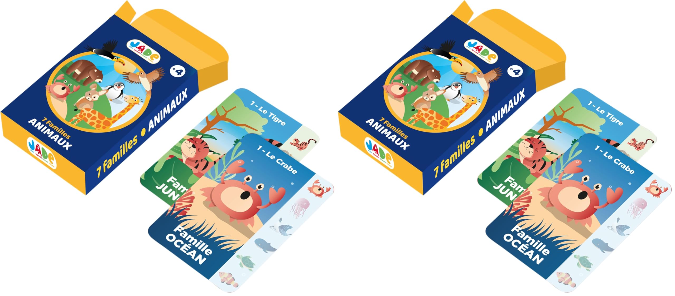 Nathan - Les 7 familles - Jeu d'Astuce et de Mémoire - Jeu de cartes - Se Joue de 2 à 4 Joueurs - A Jouer en Famille ou entre Amis - À partir 4 ans