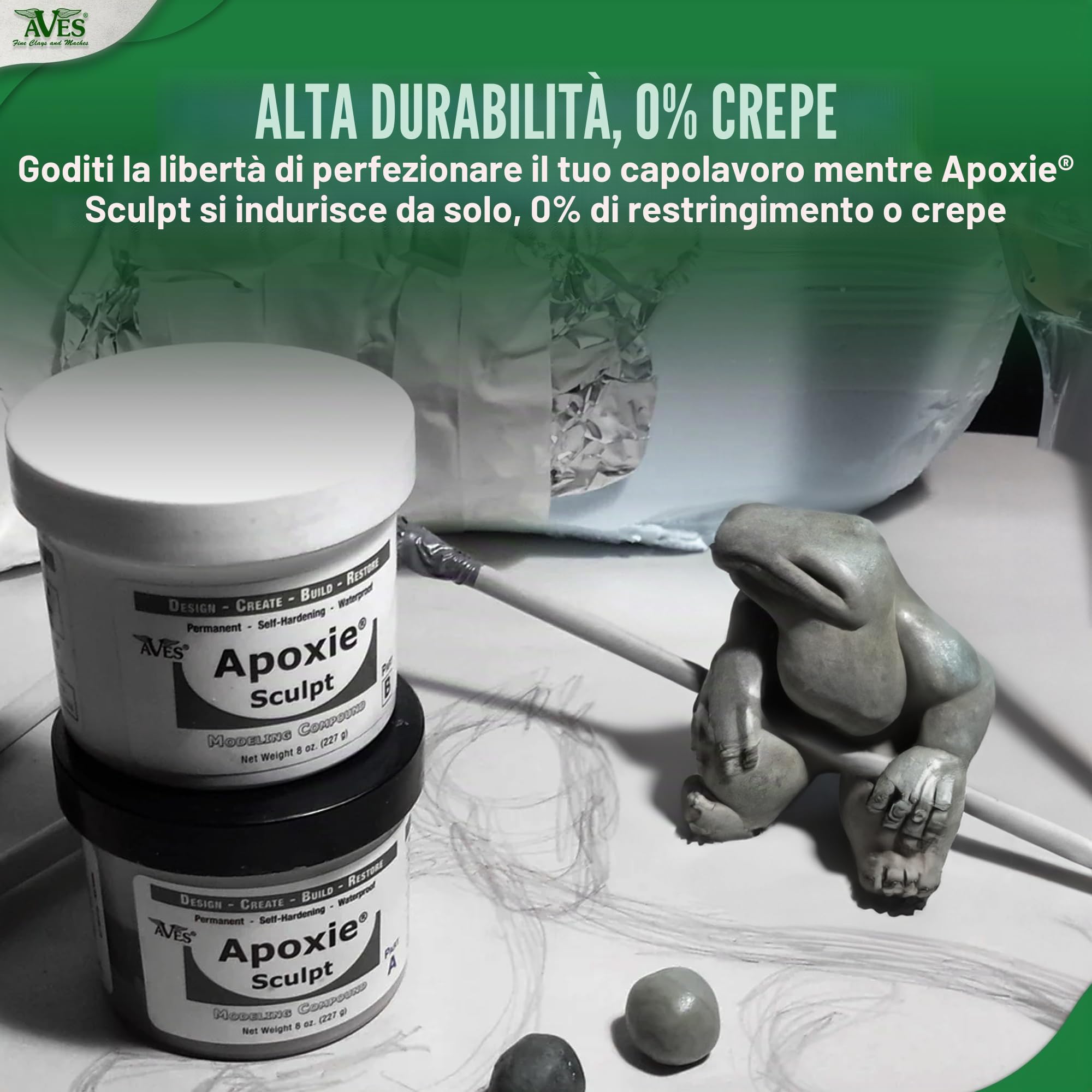Apoxie Sculpt 0,45kg Bianca
