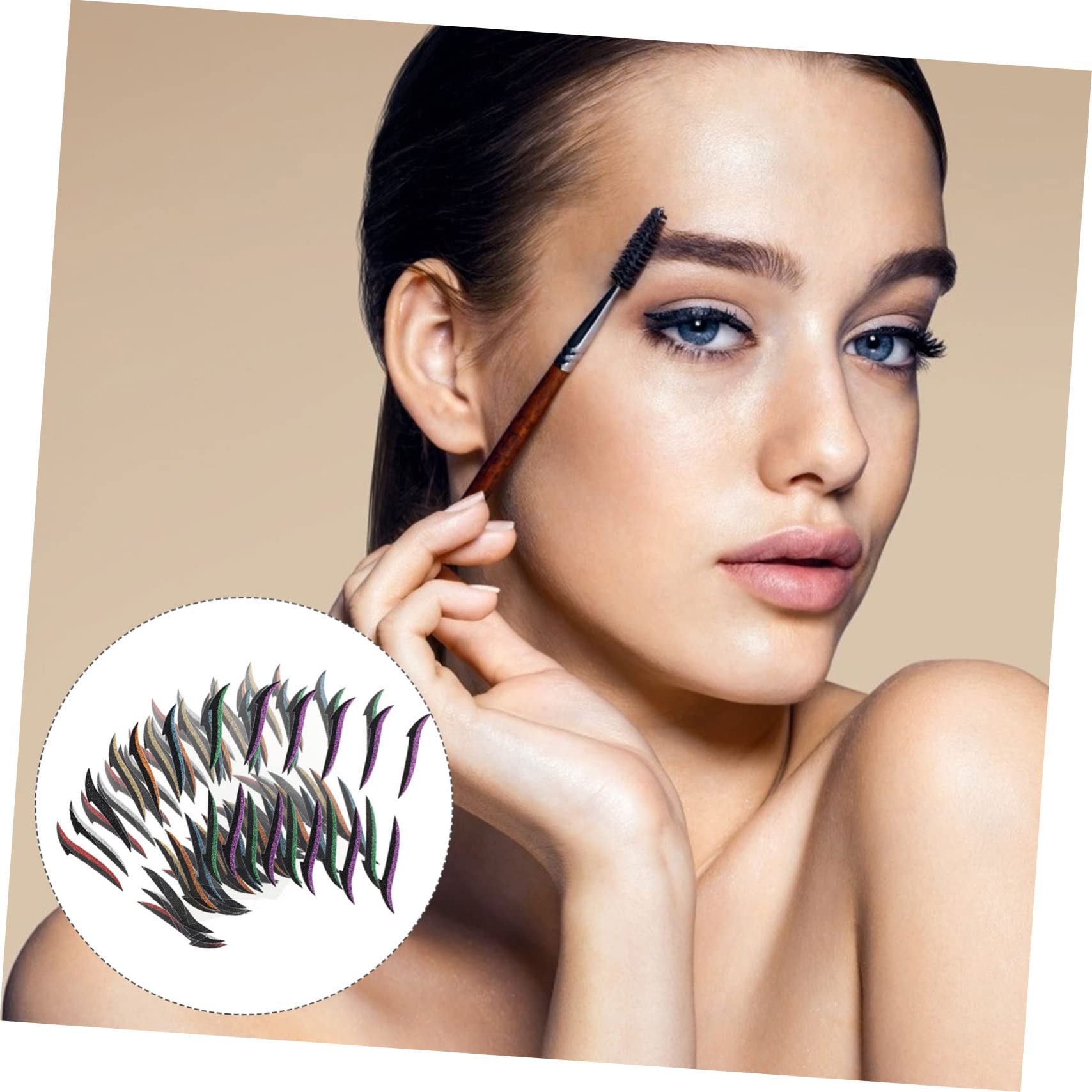 Angoily 160paires Patchs Autocollants Pour Eyeliner Tapes Réutilisables Pour Double Paupière Outils De Maquillage Des Yeux Pour Femmes Et Filles