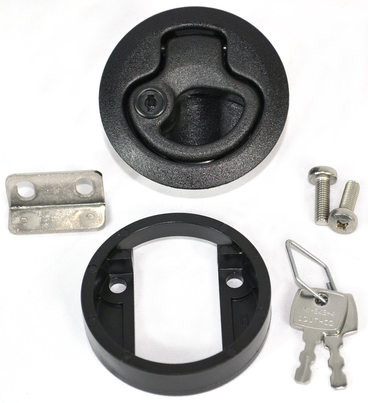 Southco Inc M1-41 Flush Pull Latch .075 to .275 Panel Thickness, Locking (Pack of 4)