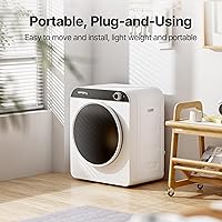 Vista 4 de Secadora portátil de 2 pies cúbicos, secadora de ropa compacta de 830W con 5 modos de secado, secadora de lavandería eléctrica de 110V con tina