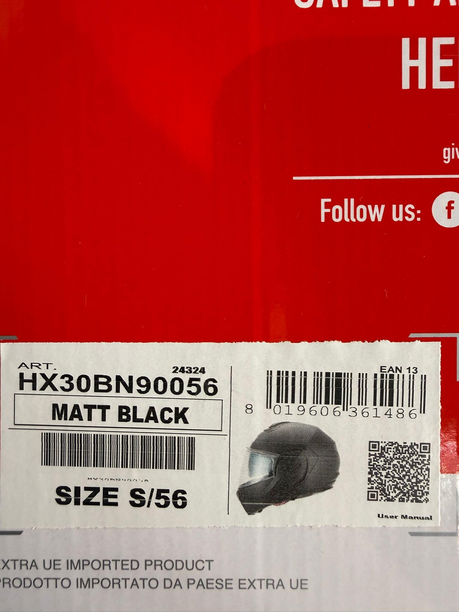 Casco Modular GIVI X30 Solido Negro Mate Talla M , pinlock Incluido