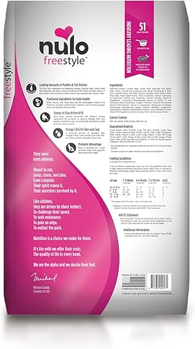 Miniatura 2 de Nulo Freestyle - Alimento para gatos y gatitos, alimento seco de primera calidad sin granos para gatos, alto contenido de proteína a base de