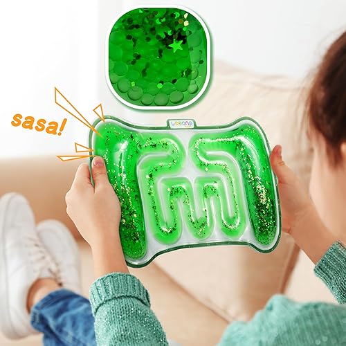 Miniatura 4 de Juguetes sensoriales esponjosos para niños  Juguete sensorial de tubo lleno de colorido Goo, purpurina, herramienta calmante para autismo, ansiedad,