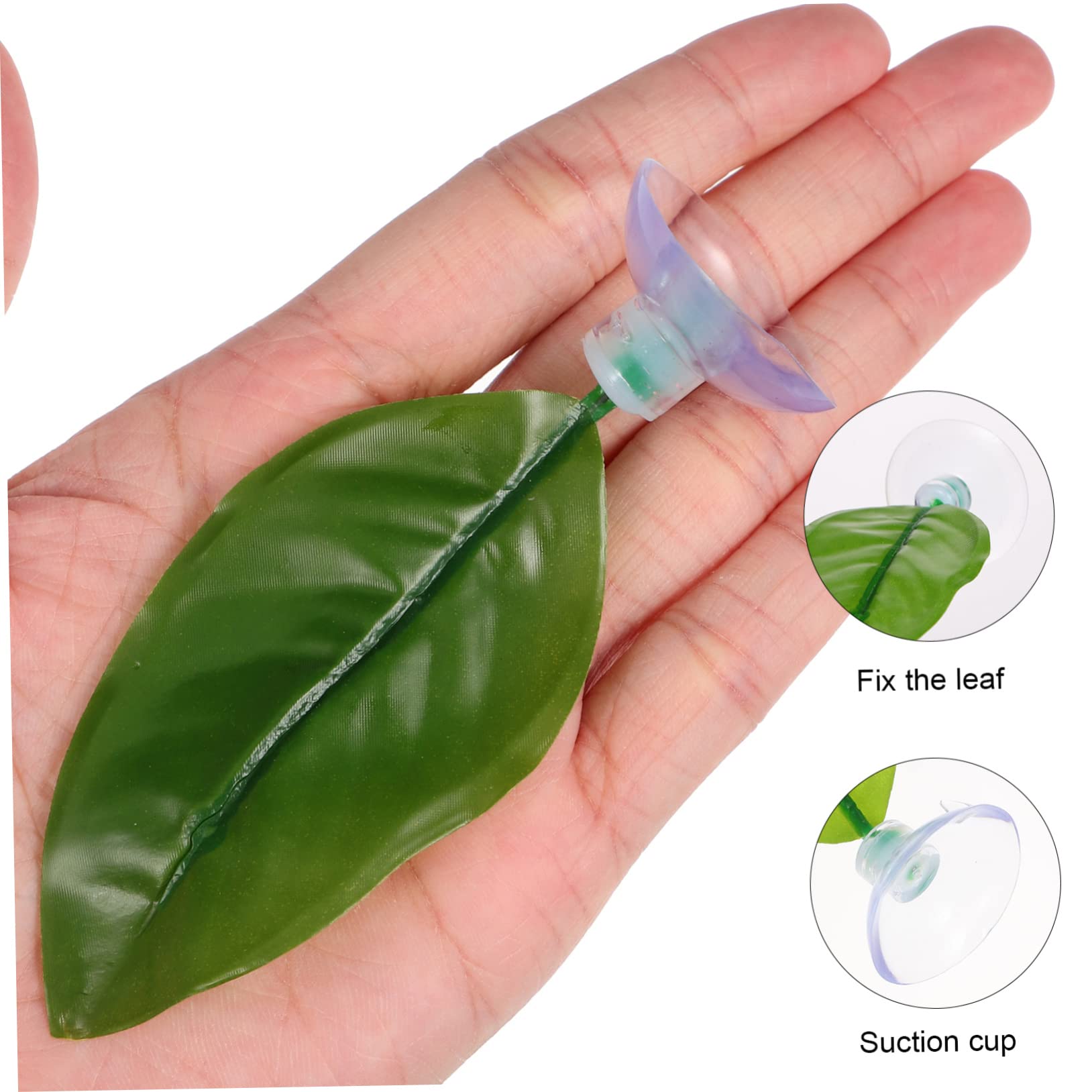 ABOOFAN 40 Piezas Hojas de pecera Juguetes de Betta para Tanque pequeño Decoraciones de terrario decoración Accesorios para peceras Plantas Betta Hojas de Betta Acuario Hamaca lámina