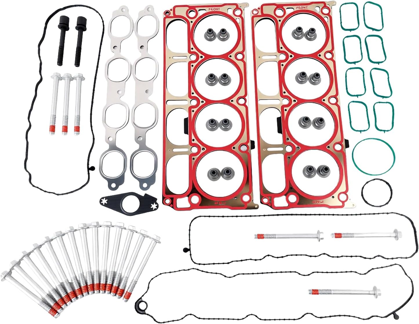 HS26749PT Head Gasket Set w/head Bolts, Fit for Chevy Camaro Corvette Silverado 1500 Suburban Tahoe, GMC Sierra 1500 Yukon XL, Cadillac Escalade ESV 6.2L V8 Engine 2014-2023 Part# 12700877, HGS3244