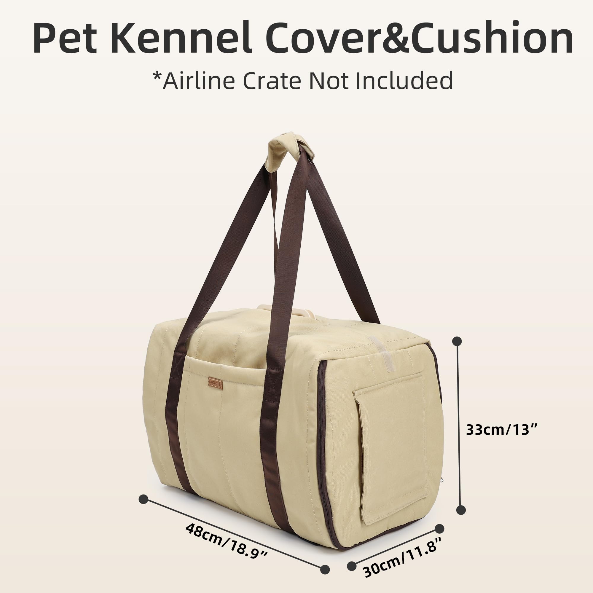 Housse de cage de voyage pour chat et chien, housse de transport chaude et douce avec 2 côtés en maille respirante, utilisation en intérieur et en extérieur