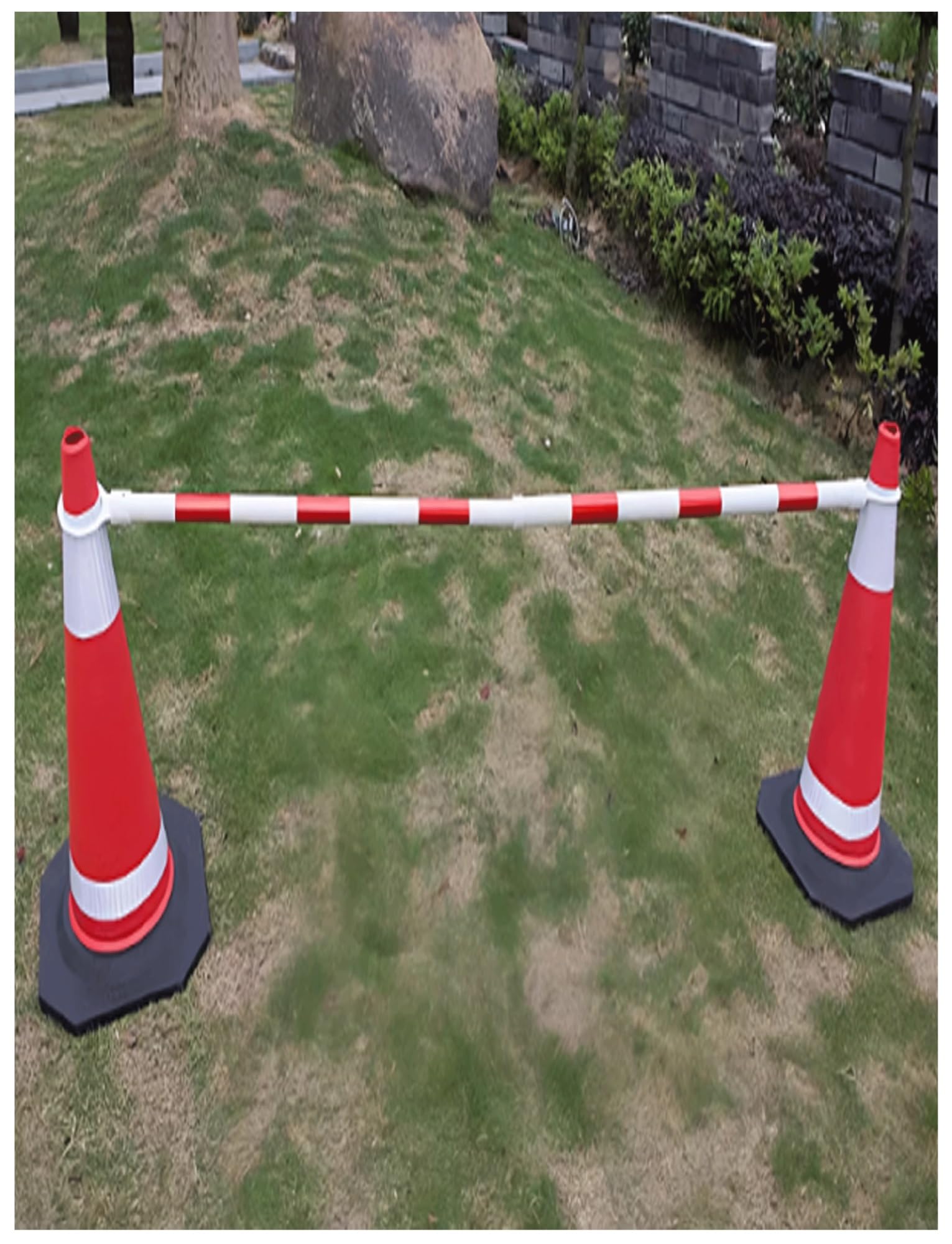 Conos telescópicos para señalización Vial: Conos portátiles adecuados para Obras Viales y señales de Advertencia, Postes de extensión para Control de tráfico (Rojo, Paquete de 5).