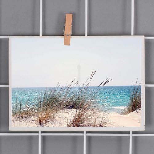 Miniatura 3 de Panel de rejilla de pared de alambre para exhibición de fotos, marcos de fotos de hierro blanco para colgar decoración de pared, organizador