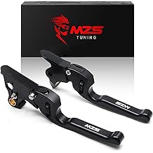 MZS Black Motorcycle Clutch Brake Levers Adjustable CNC Compatible with 2015-2024 Softail Breakout Deluxe Fat Boy Street Bob FXDR Heritage Low Rider Slim Sport Glide