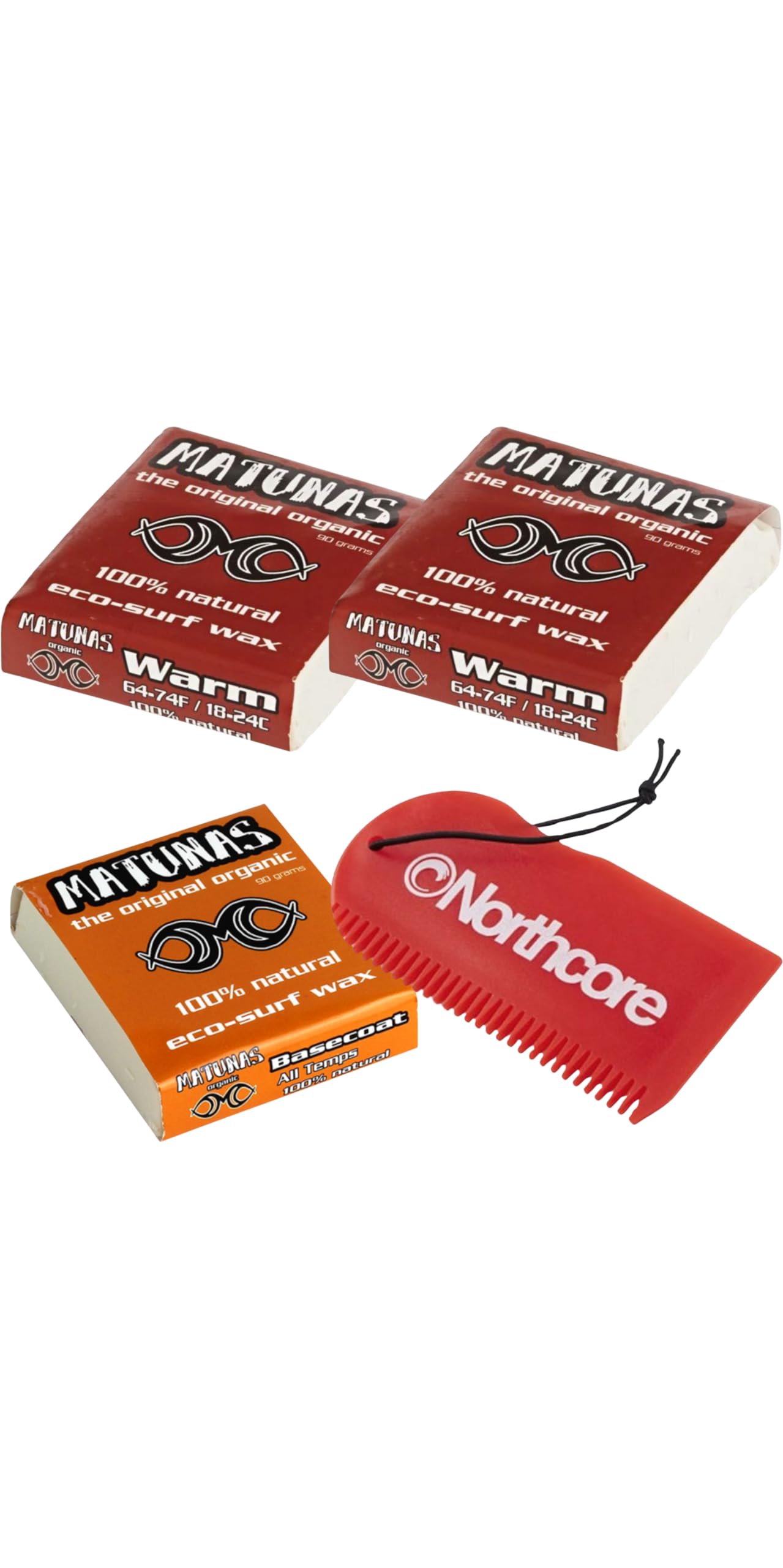 Northcore Eco-Wax Cera De Agua Tibia Capa Base Y Peine Paquete MT4 Red
