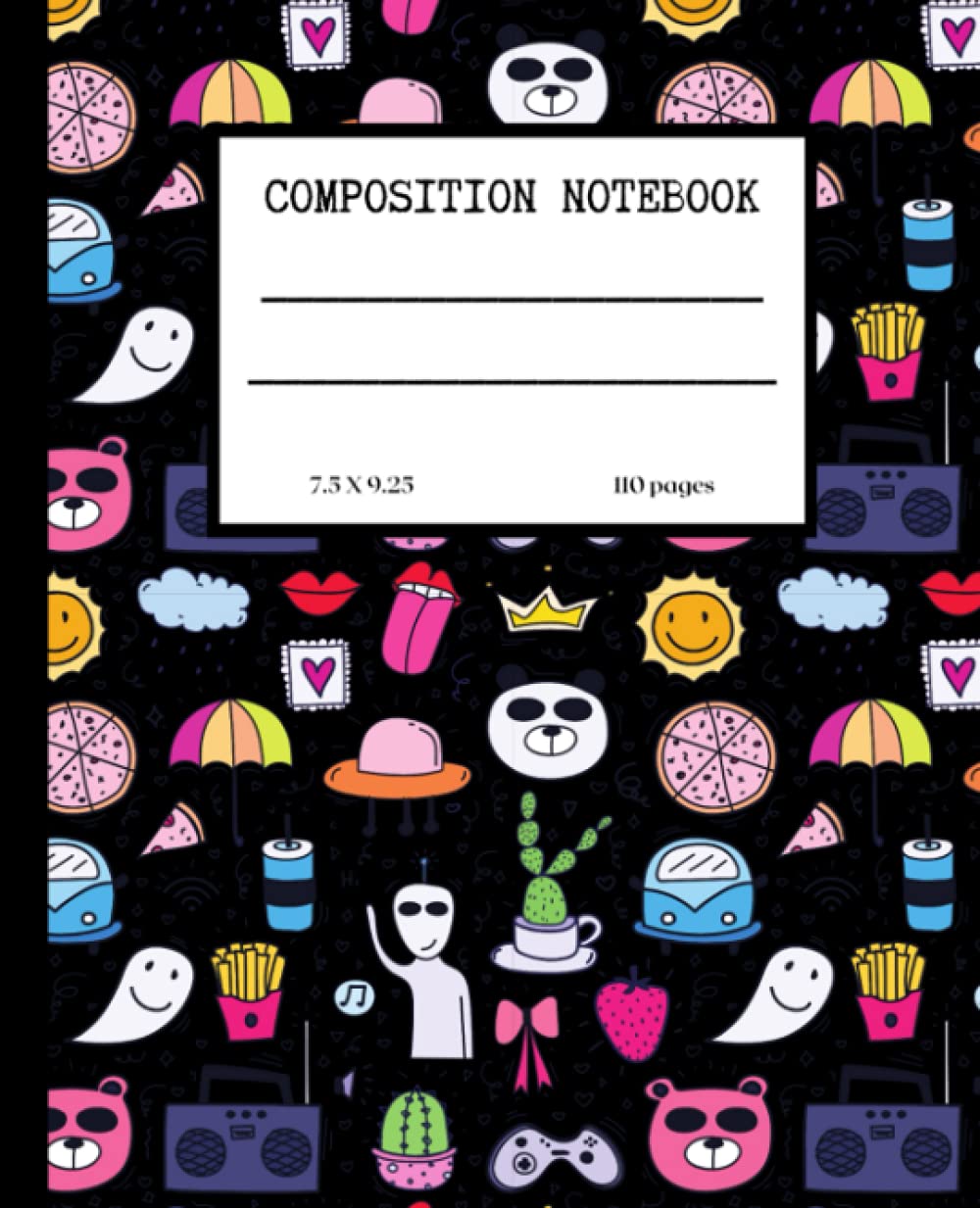 Wingdings College Ruled Composition Notebook (7.5” x 9.25”)