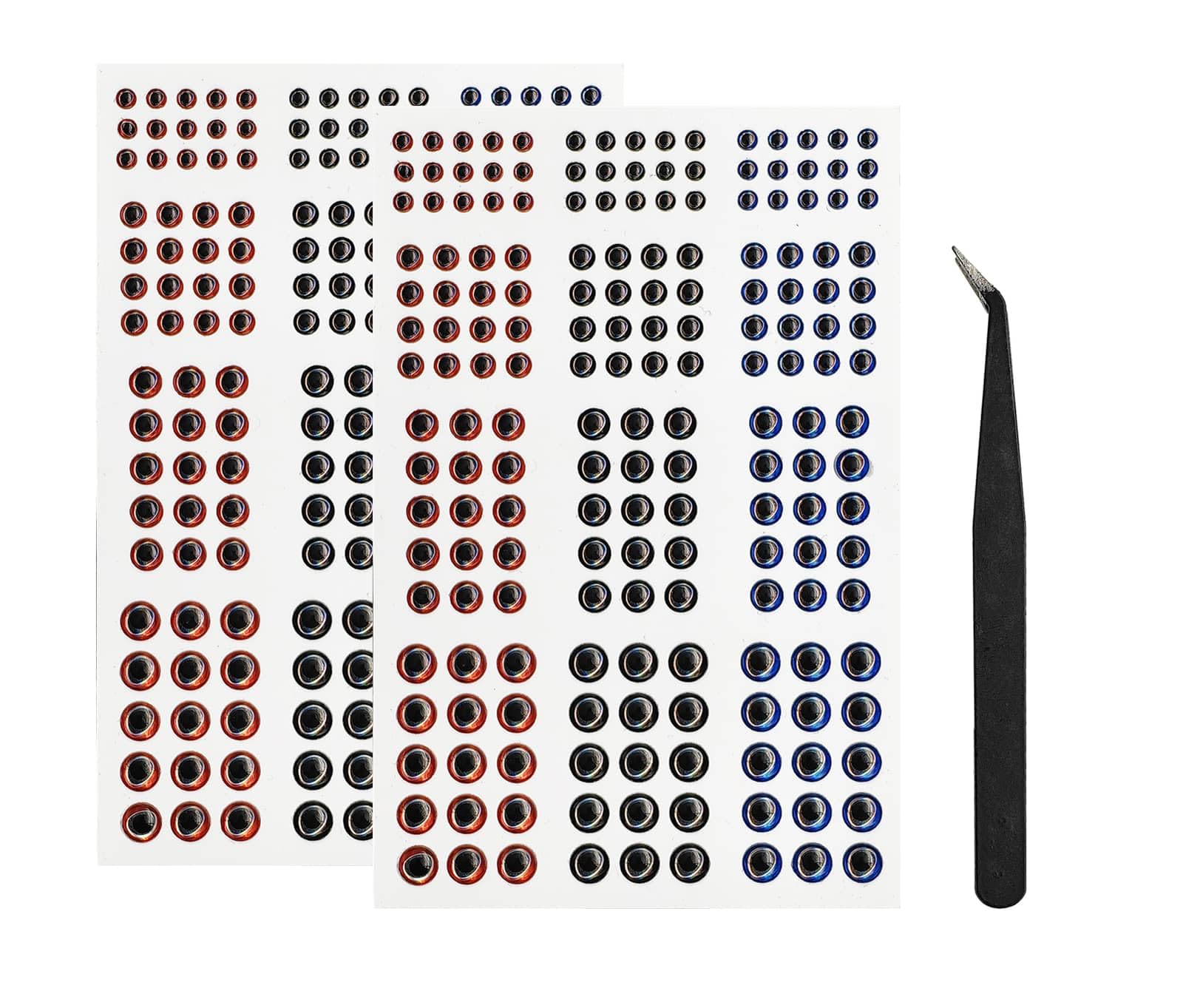 2D/3D/4D/5D Fishing Eyes Oval Pupil Fishing Lure Eye for Making Fishing Lure and Fly Tying