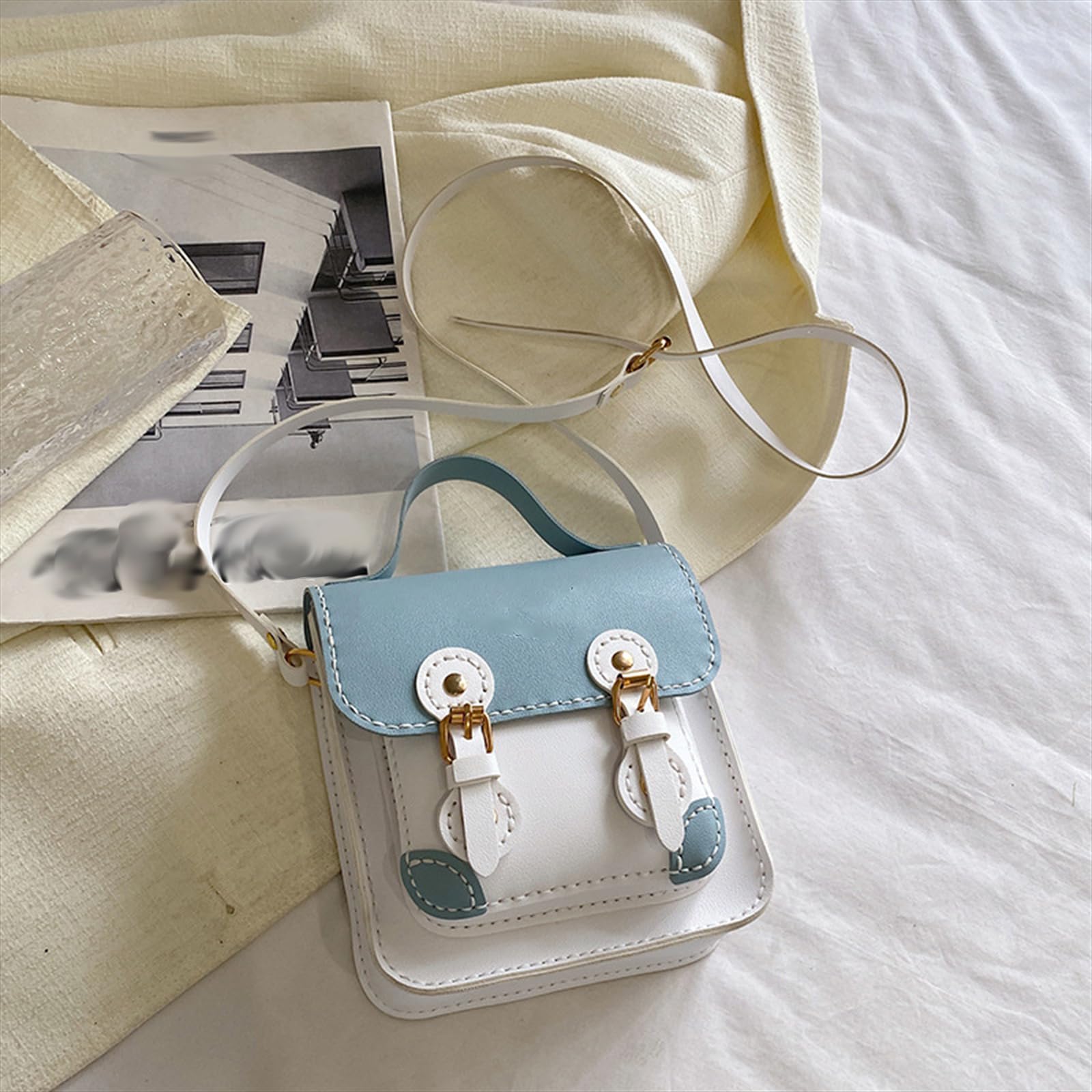 EZBHIZ Women's Bag Handmade Sewing Set PU Leather Shoulder Bag Making Kit
