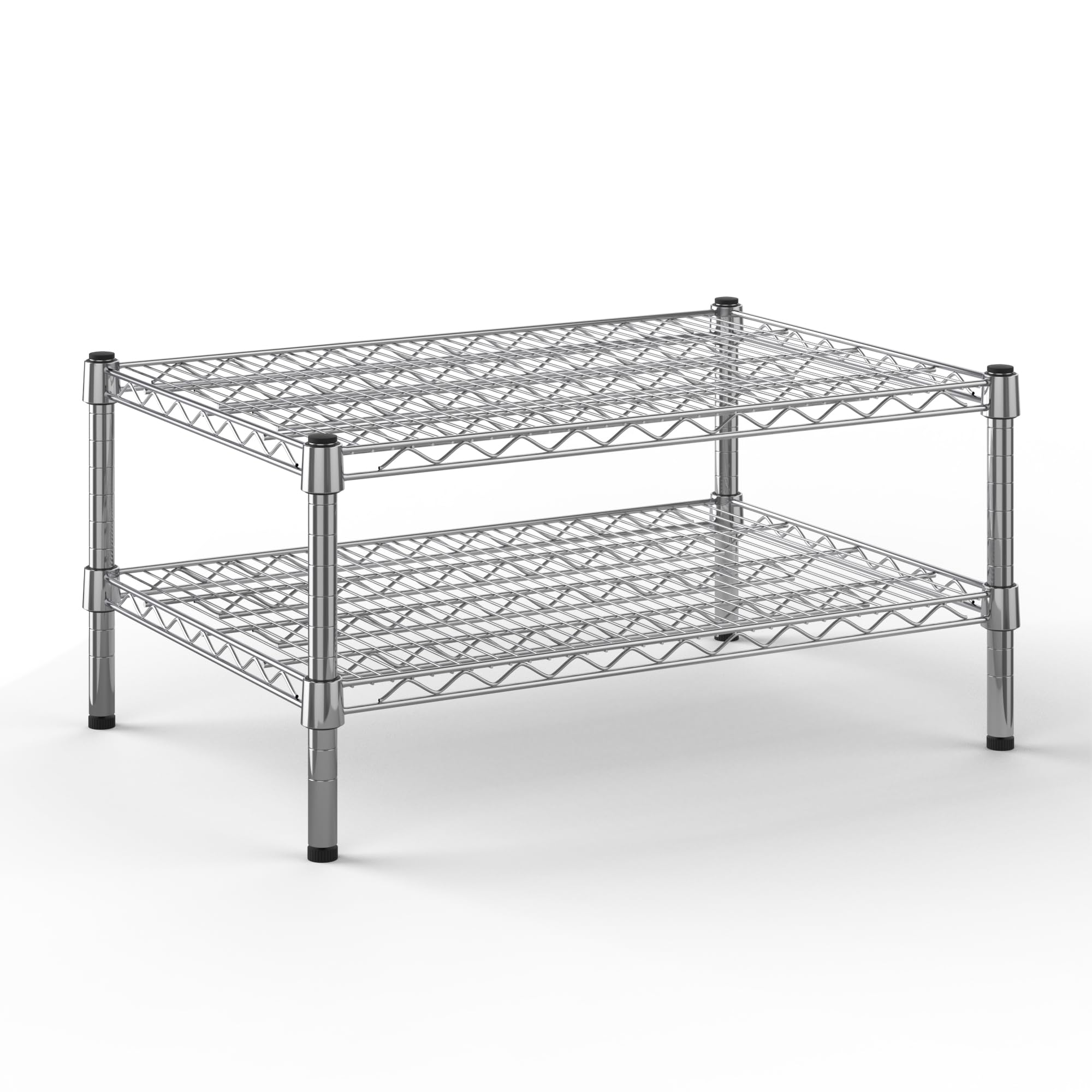 21" Deep x 30" Wide x 14" Height Wire Shelving Kit | 2-Tier | NSF Commercial Storage Rack Unit
