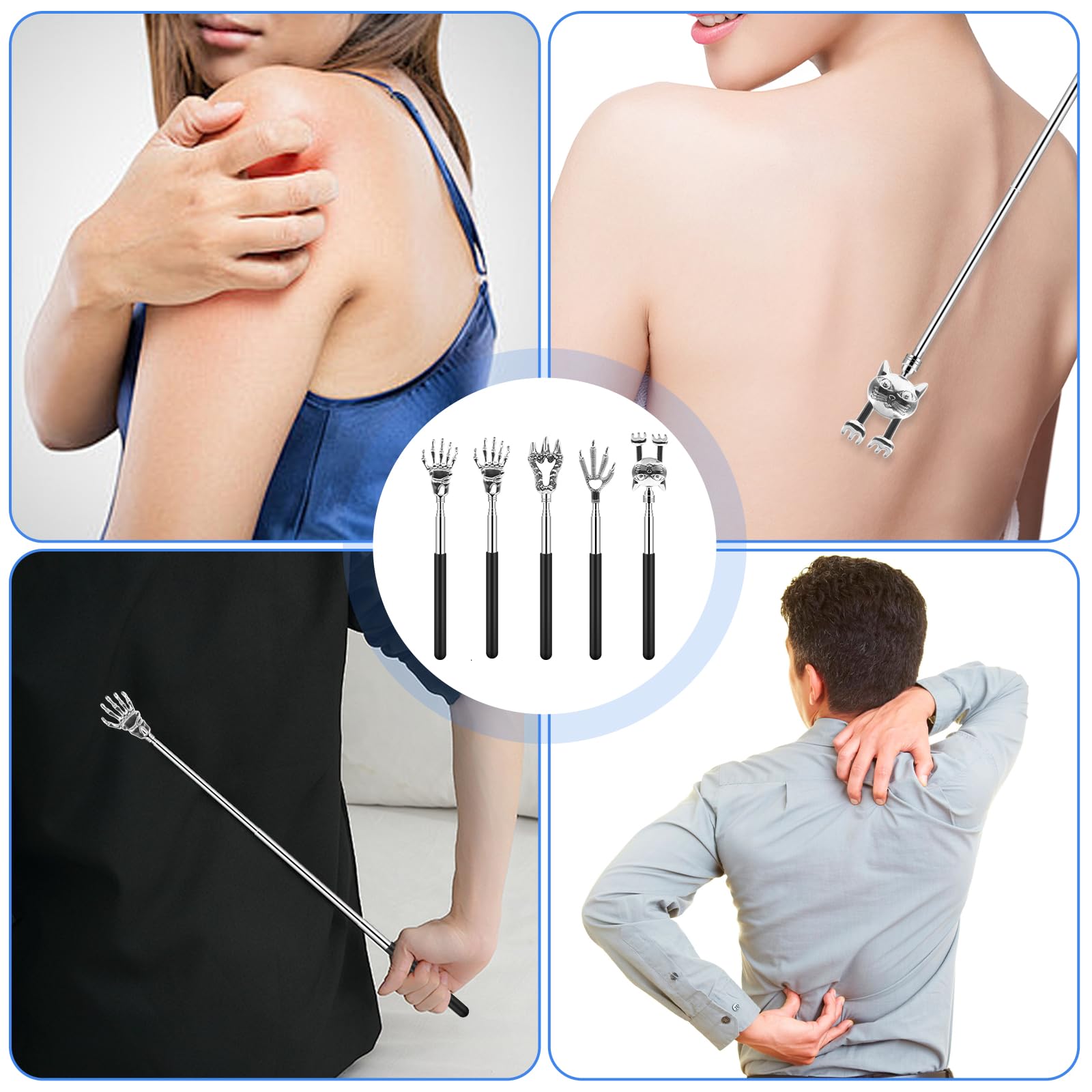 5PCS Telescopic Back Scratcher - Image 2