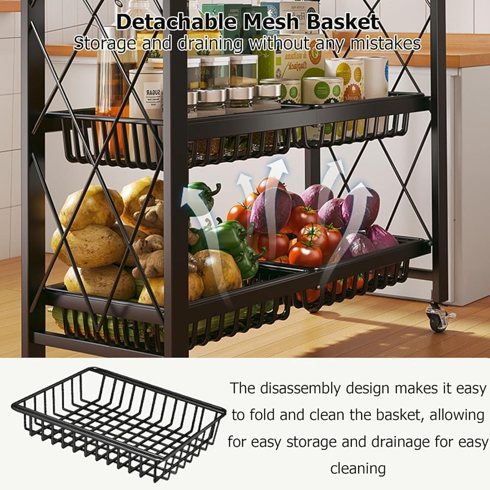 Metal Folding Shelving Unit with Wheels, Foldable Storage Shelves, Heavy Duty Folding Shelves for Garage Kitchen Basement Pantry(Size:71 * 36 * 122cm,Color:White)