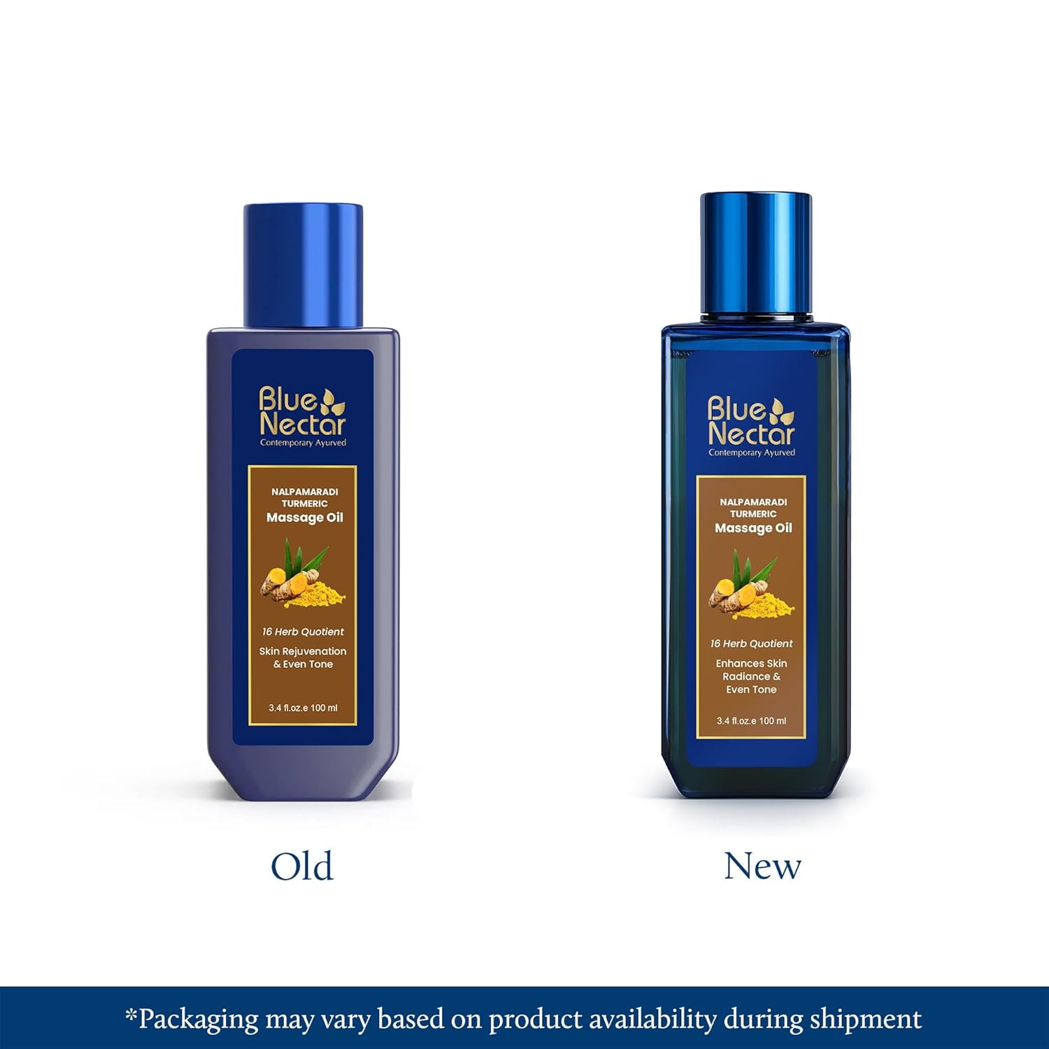 Blue Nectar Nalpamaradi Tailam Skin Radiance Oil with Turmeric | Plant Based Body Oil and Face Oil Infused with Turmeric, Amla and Manjistha (16 Herbs, 3.38 Fl Oz) - Image 2