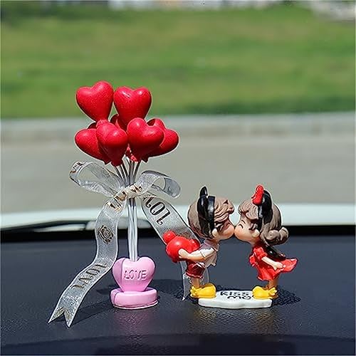 Miniatura 10 de Decoración de globos de muñeca de acción para parejas de caricaturas, decoración de automóvil, lindas parejas de dibujos animados, pareja de dibujos