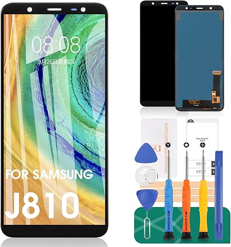 Pantalla de repuesto para Samsung Galaxy J810 J8 2018 J810M J810F J810G J810Y J810GF TFT LCD pantalla táctil, kit de montaje de vidrio digitalizador