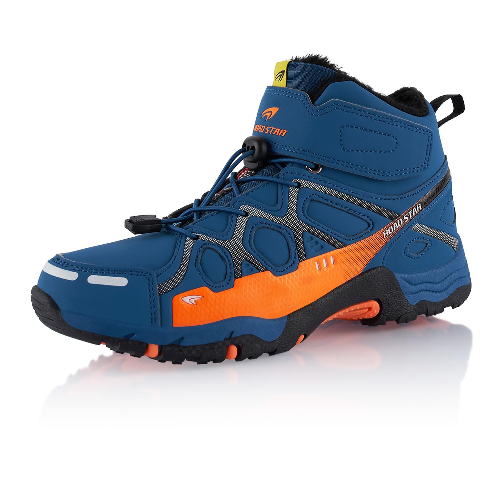 Fusskleidung® Damen Herren Wanderschuhe warm gefütterte Winterstiefel