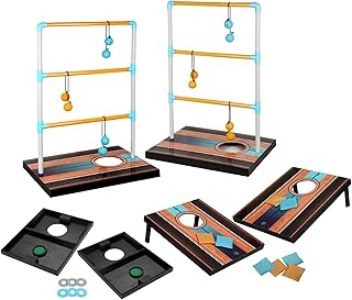 Hathaway Triple Play 3 in 1 Toss Game - Bean Bag, Washer Toss & Ladder Toss Game for Kids, Adults & Family Gatherings – Includes Complete & Easy to Set Up Game Accessories with Portable Carrying Bag