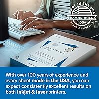 Vista 7 de Papel para impresora Hammermill, papel de impresión láser premium de 24 lb, 8.5 x 14 - 1 resma (500 hojas) - brillo 98, fabricado en los Estados